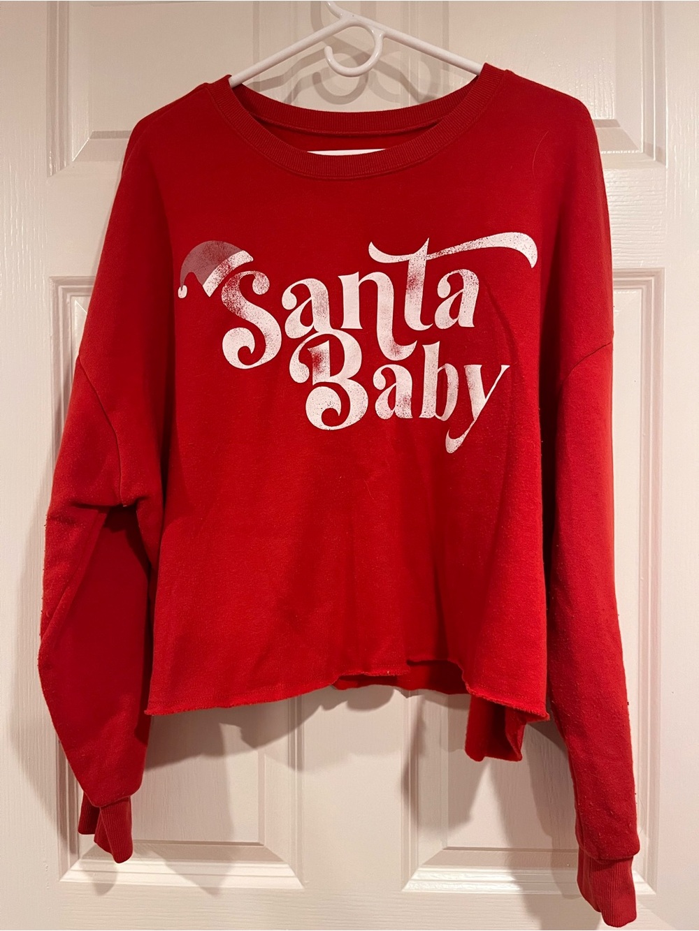 Grayson Threads Red "Santa Baby" Women's Sweatshirt - Holiday Graphic
